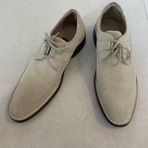 Cole Haan Suede Derby Plain Toe Dress Shoe